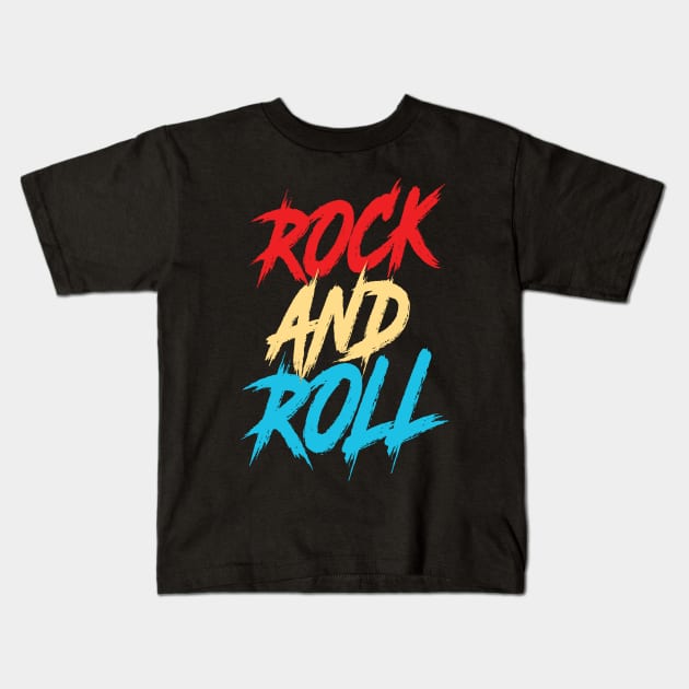 Rock And Roll Kids T-Shirt by ManxHaven